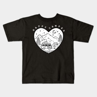 Happy Camper Doodle Kids T-Shirt